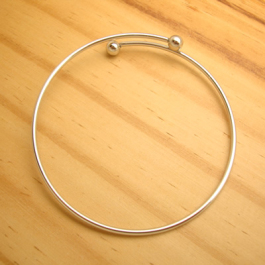 bracelete de arame em aço inox tamanho regulável