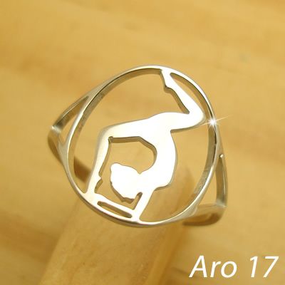 anel em aço inoxidável antialérgico - tamanho do aro 17