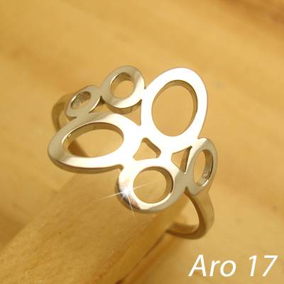 anel aço inoxidável antialérgico - tamanho do aro 17